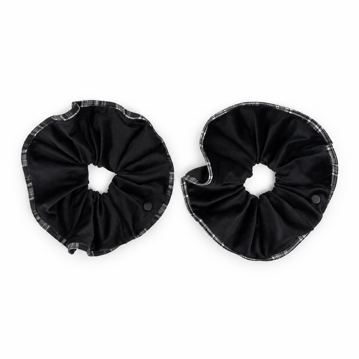 Nana Checked Ribbon Bow Scrunchie
