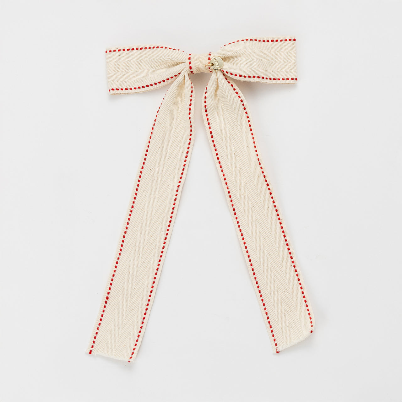 Nana Canvas Long Bow Ribbon Clip