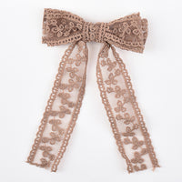 Elegant Lace Bow Clip