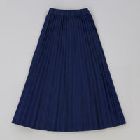 Melange Pleated Jeans Skirt