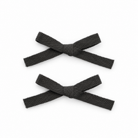 2 PK Woven Ribbon Bow Clip