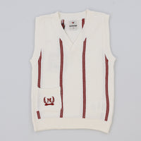 Melange Knit Stripes Vest