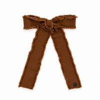 Nana Fringe Ribbon Bow Clip