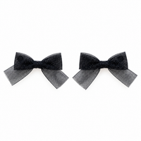 Nana 2PK Glitter Tulle Mini Bow Clip