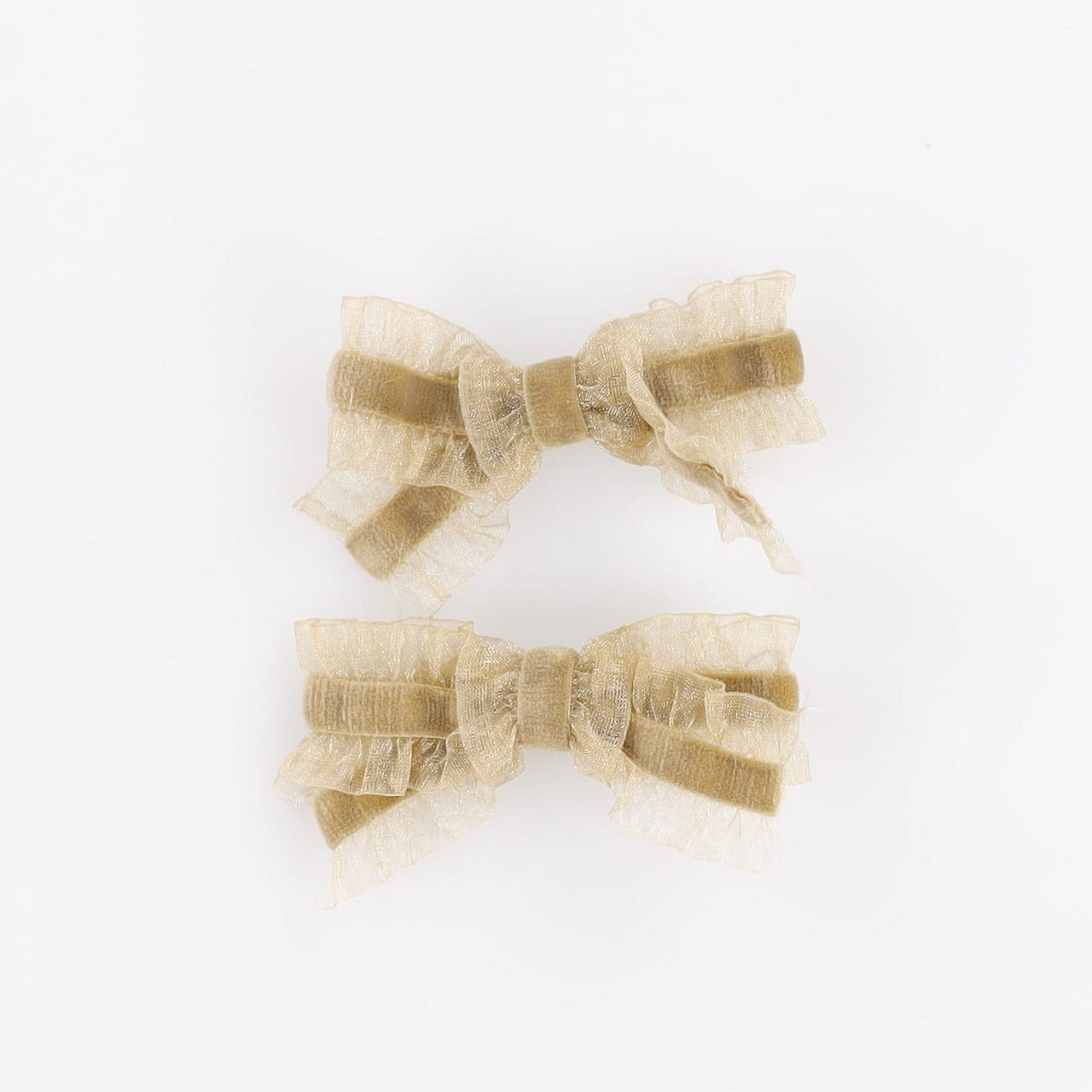 Organza Mini 2Pk Bow Clip