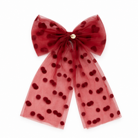 Nana Tulle Polka Dot Bow Clip