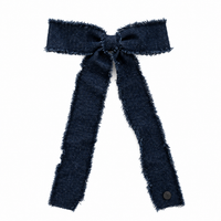 Nana Fringe Ribbon Bow Clip