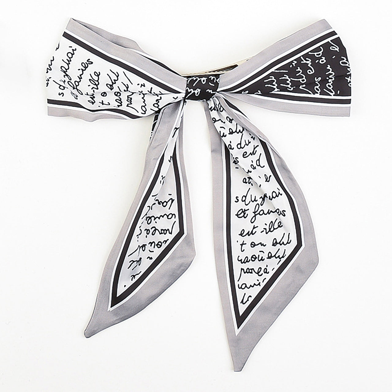 Satin Long Bow Clip