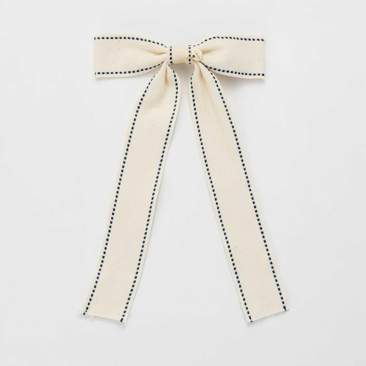 Nana Canvas Long Bow Ribbon Clip