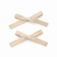 2 PK Woven Ribbon Bow Clip