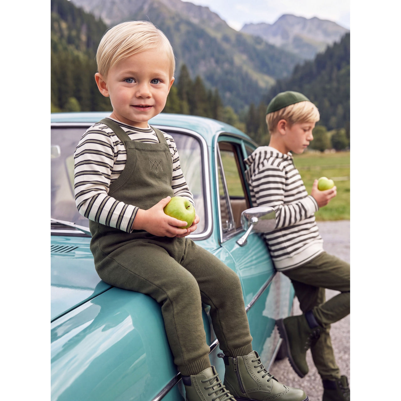 Melange Striped Onesie