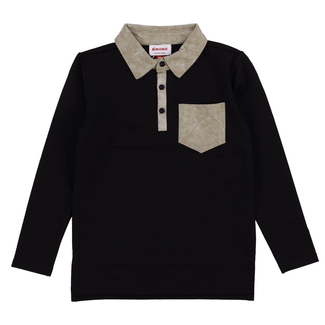 Boys Stonewash Collar Polo