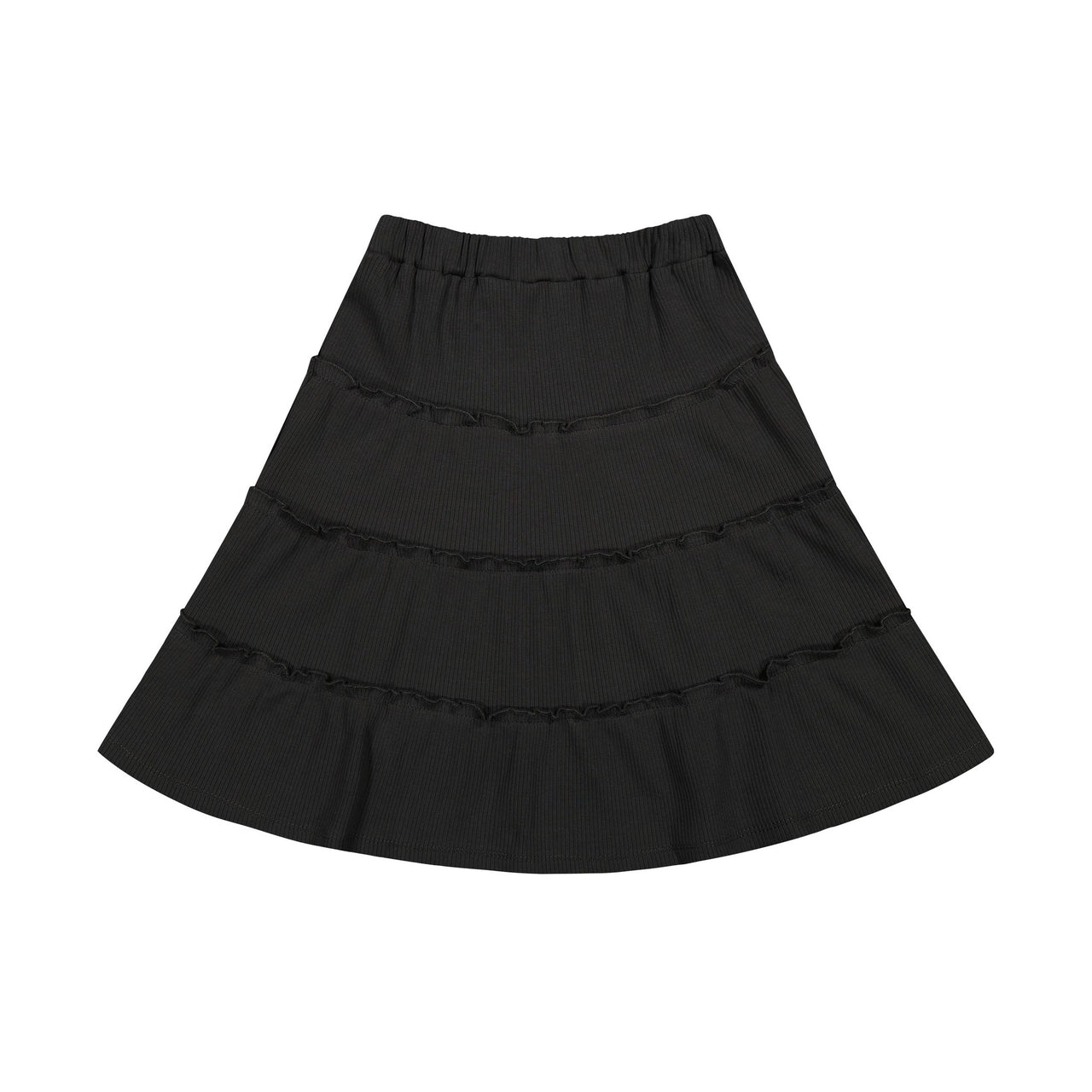 Ribbed Layered Skirt