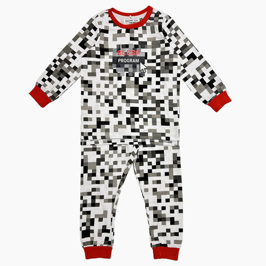 Pixel Print LS Pajamas