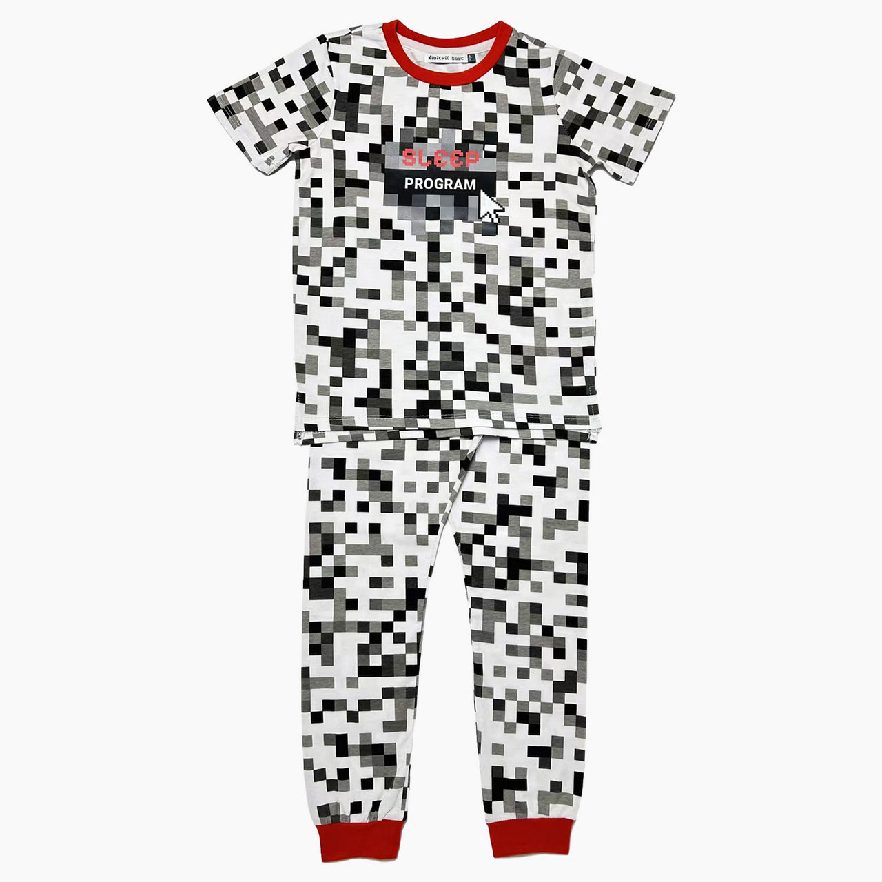 Pixel Print SS Pajamas