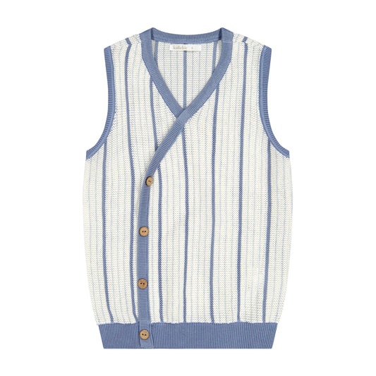 Knit Double Button Vest