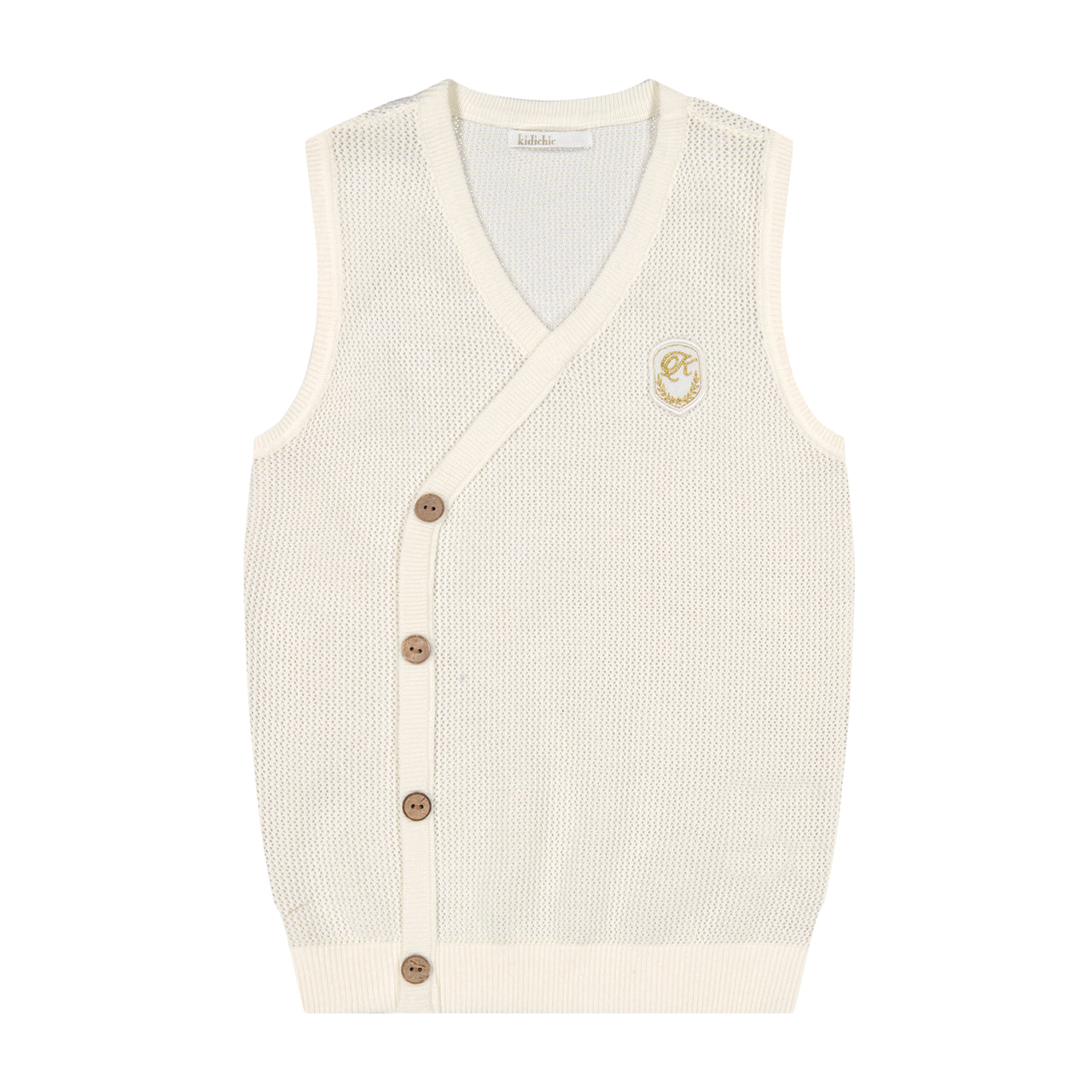 Knit Double Button Vest