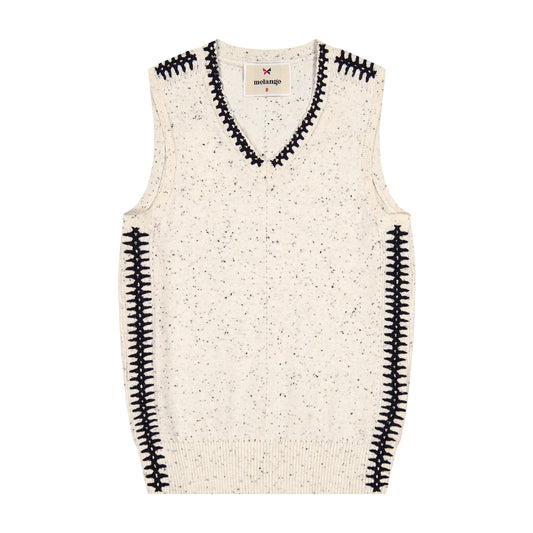 Melange Knit Vest