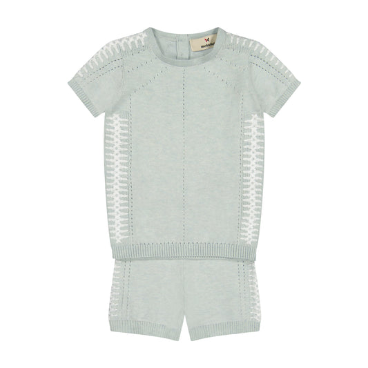 Melange Knit Baby Set