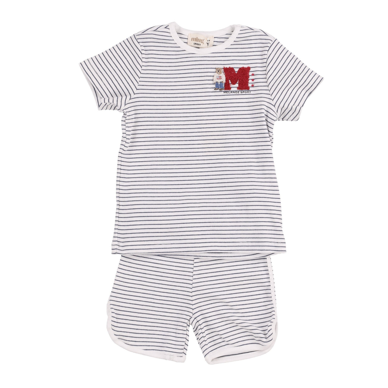 Melange S.S Shorts Stripes PJ Set