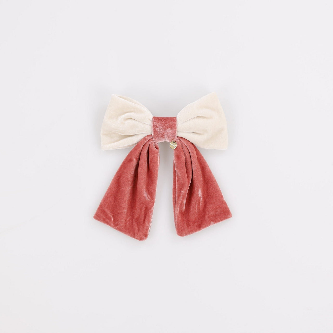 Nana Two-Tone Velvet Bow Clip