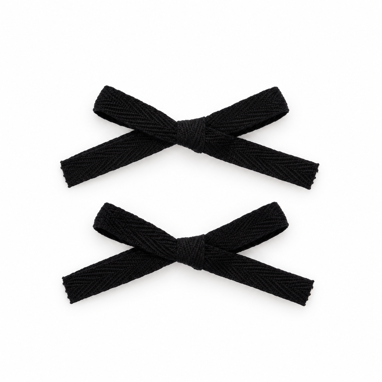 2 PK Woven Ribbon Bow Clip
