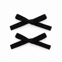 2 PK Woven Ribbon Bow Clip