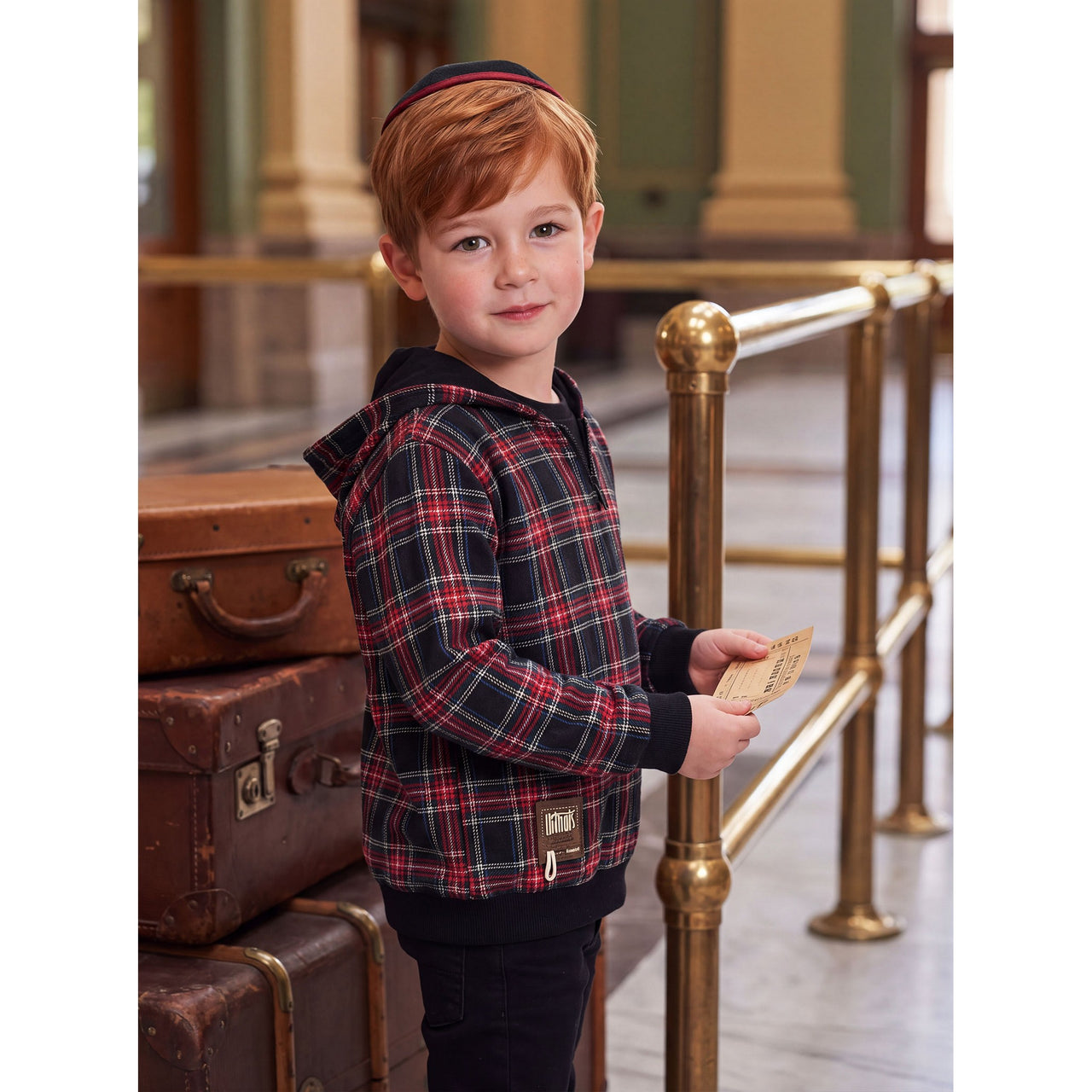 Melange Check Sweatshirt