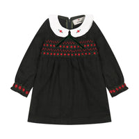 Melange Madelina Smocking Overall/ Dress