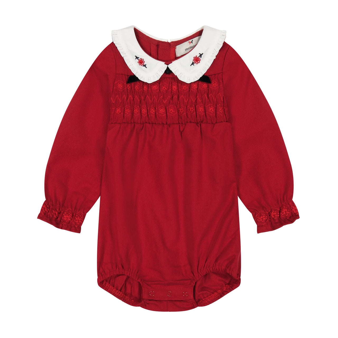Melange Madelina Smocking Overall/ Dress