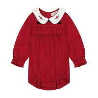 Melange Madelina Smocking Overall/ Dress