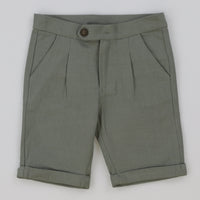 Melange Linen Shorts