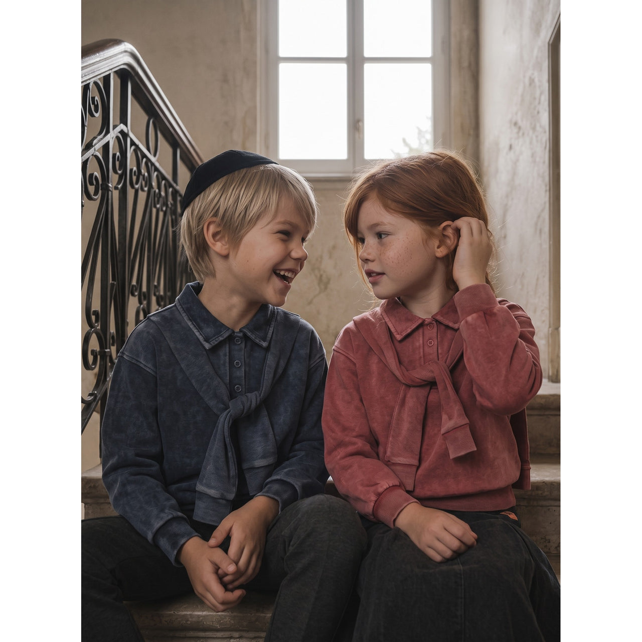 Hadas Rib Wash Collar Sweatshirt