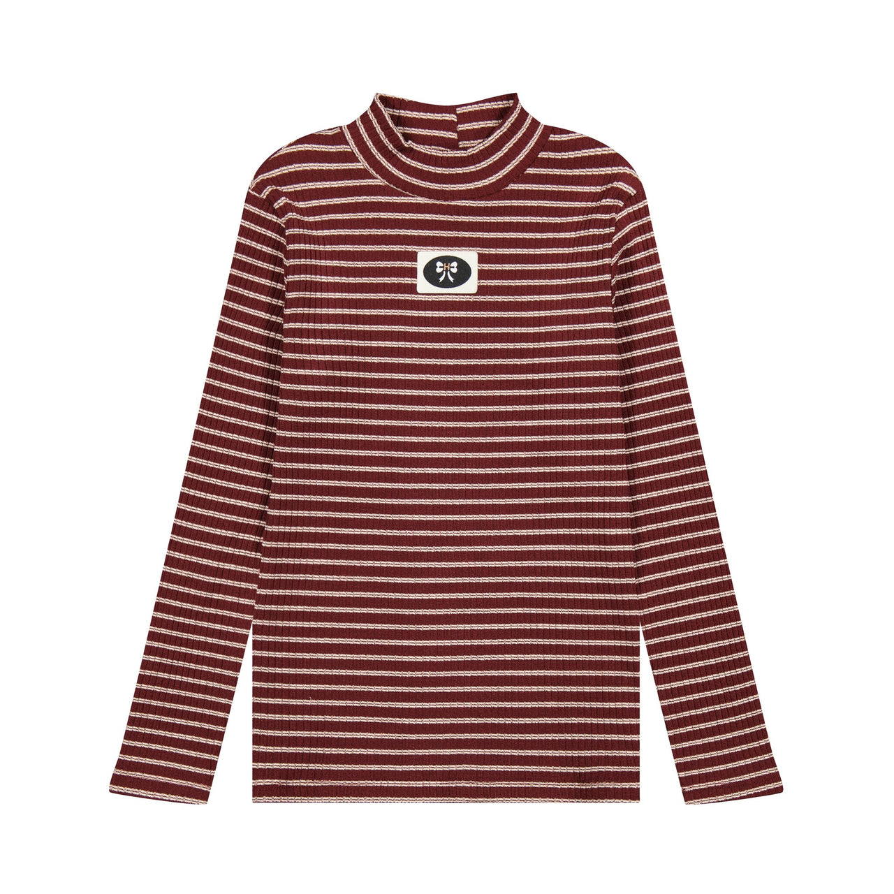 Hadas Rib Stripes Mockneck