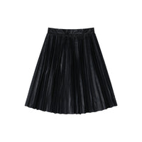 Hadas PU Pleated Skirt