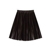 Hadas PU Pleated Skirt