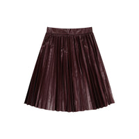 Hadas PU Pleated Skirt