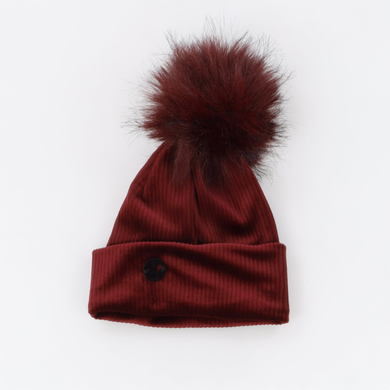 Corduroy Pom-Pom Hat