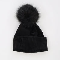 Corduroy Pom-Pom Hat