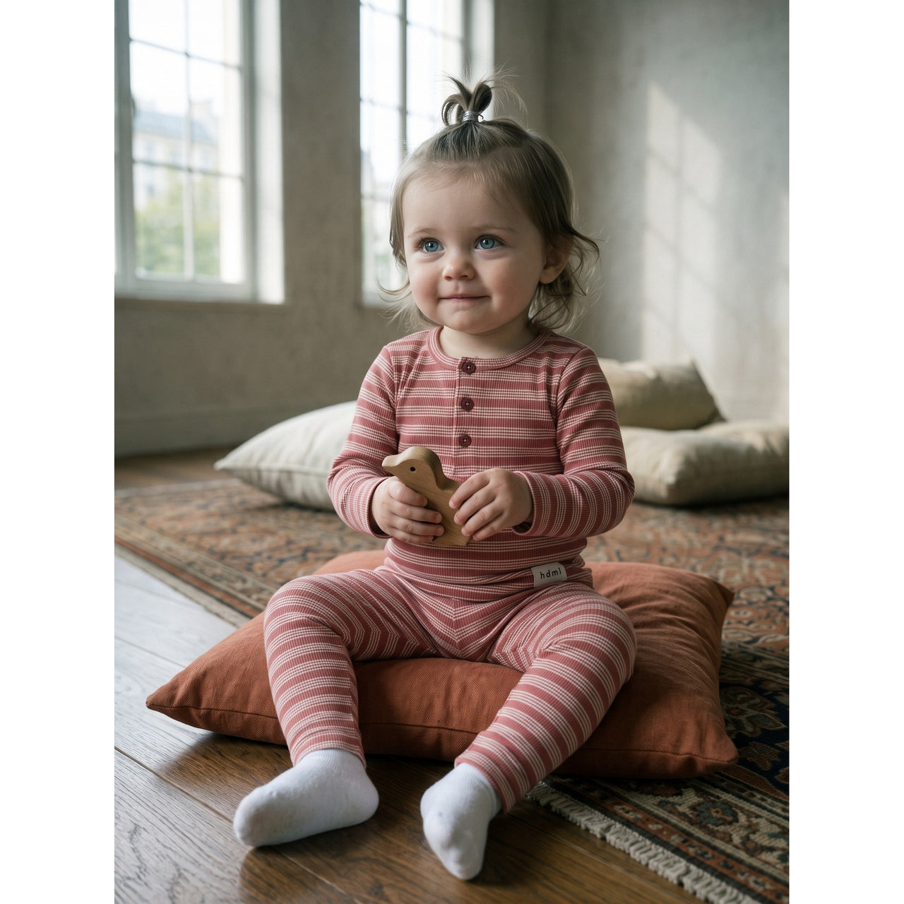 Hadas Striped Rib Baby Shirt