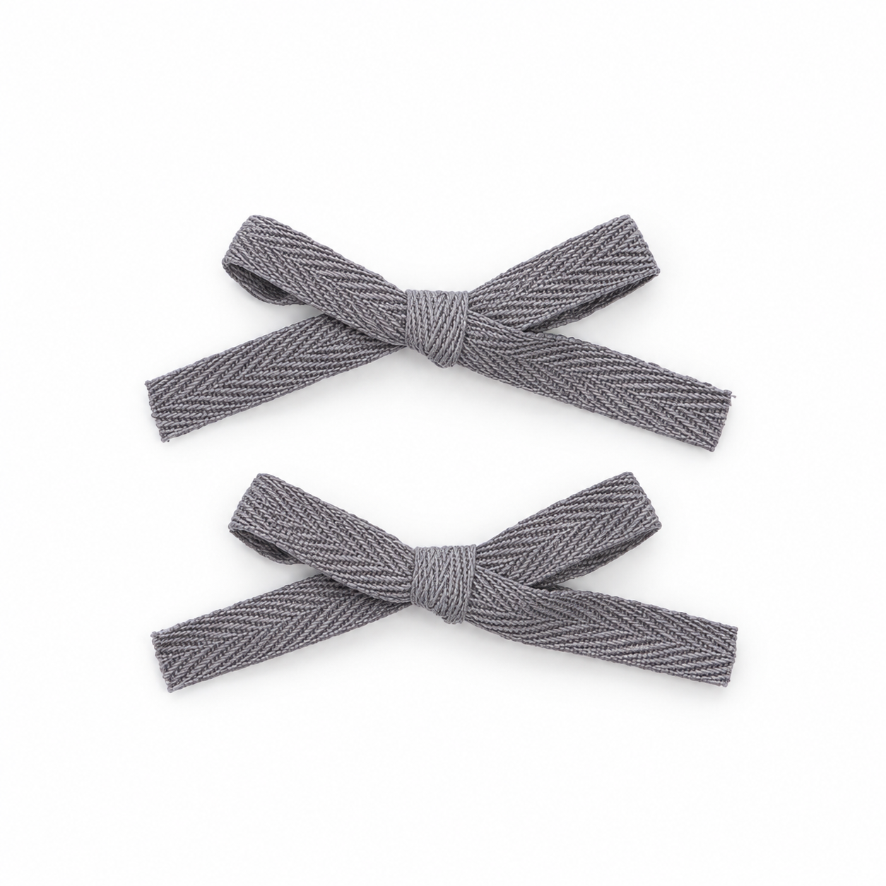 2 PK Woven Ribbon Bow Clip