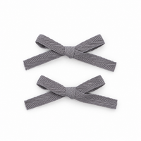 2 PK Woven Ribbon Bow Clip