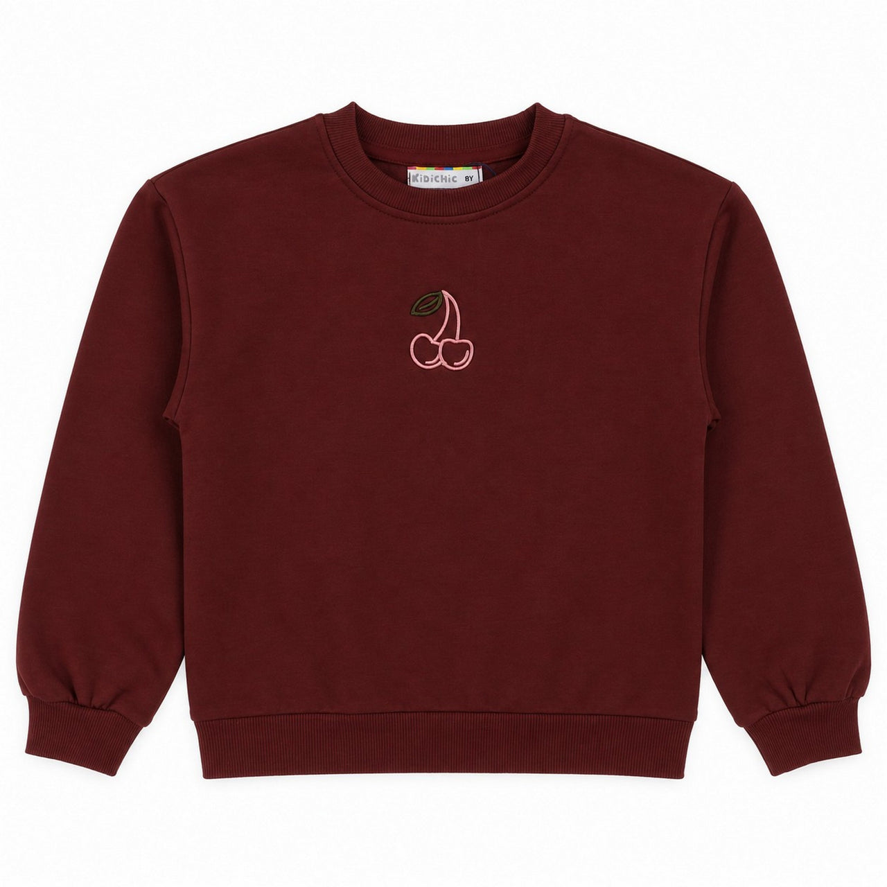 Girls Cherry EMB Sweatshirt