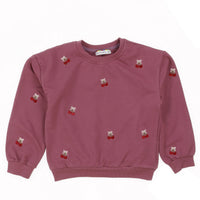 Girls Cherry AOP Sweatshirt