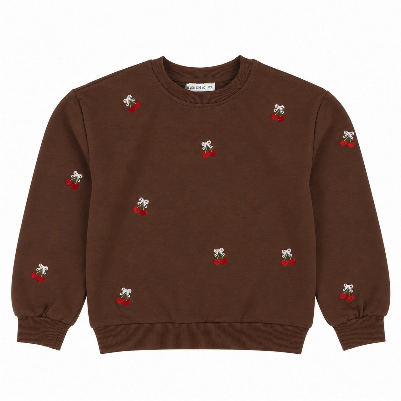 Girls Cherry AOP Sweatshirt