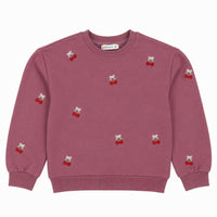 Girls Cherry AOP Sweatshirt