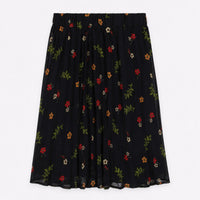 Girls Printed Pleated Skirt
