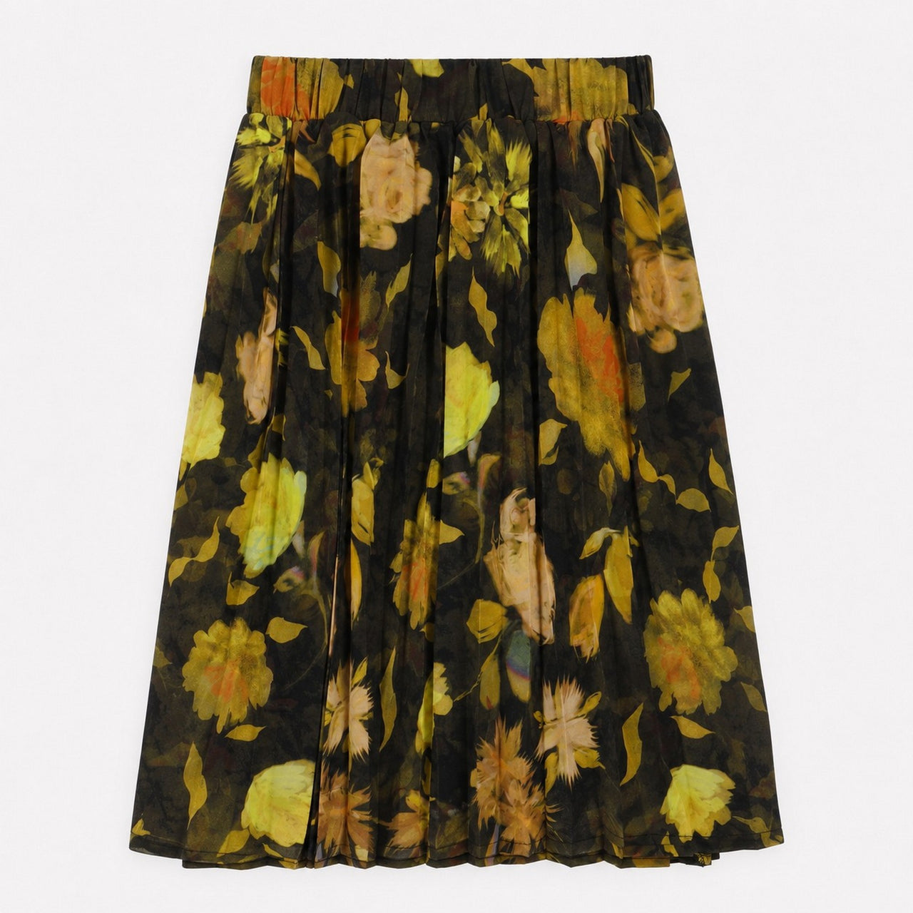 Girls Printed Pleated Skirt