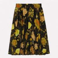 Girls Printed Pleated Skirt