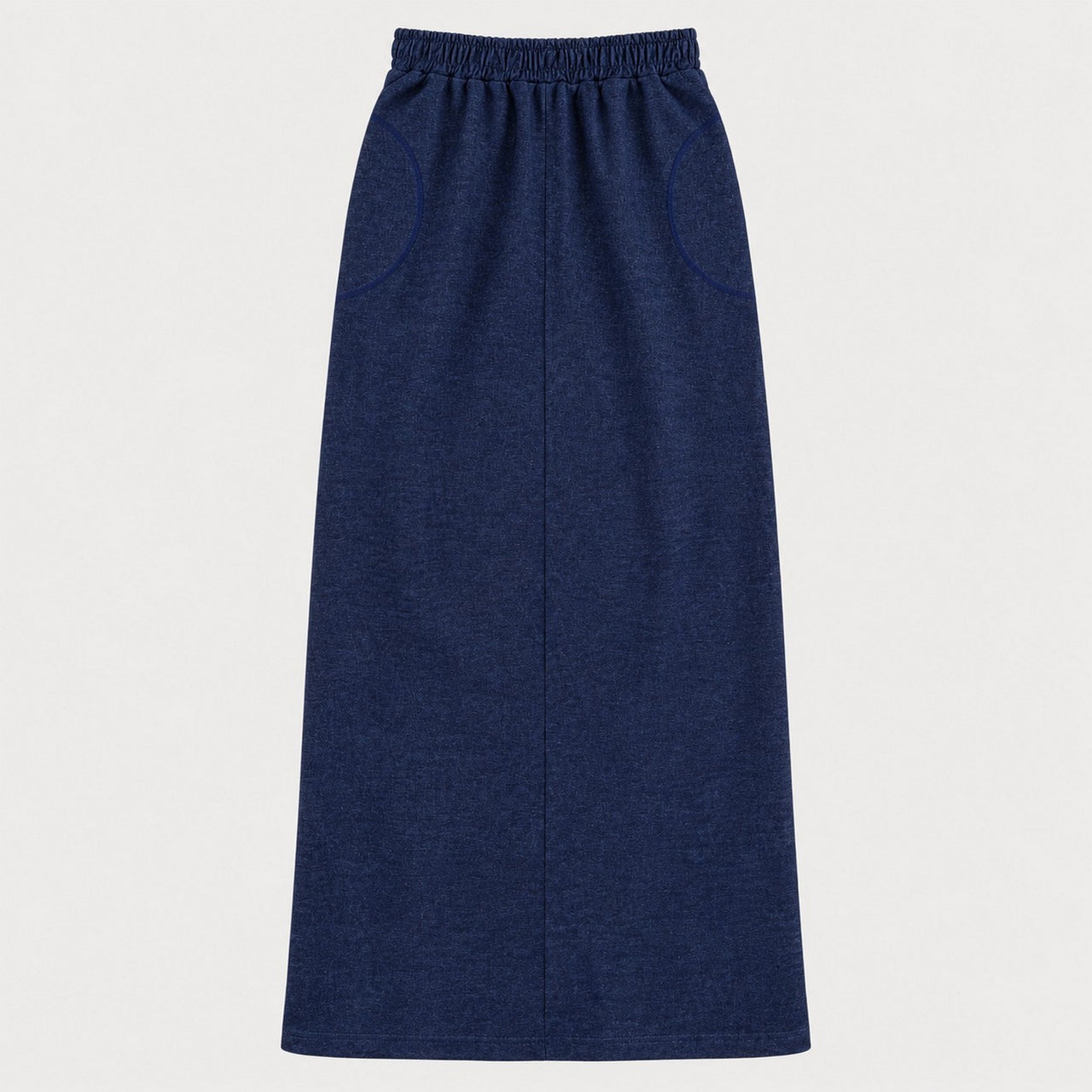 Long Pocket Jeans Skirt